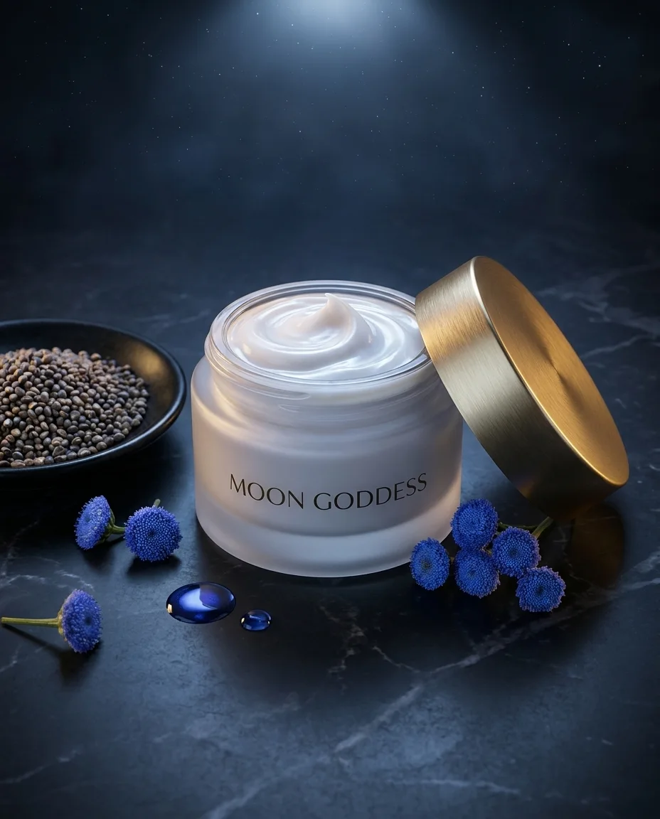 Midnight Cream with babchi seeds and blue tansy